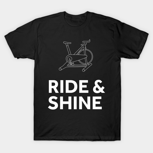 Ride & Shine Spin Class T-Shirt by murialbezanson